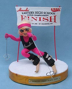 Annalee 10" Skier - Eastern High School Alpine Champion - Near Mint/ Excellent - Skier-EHACT