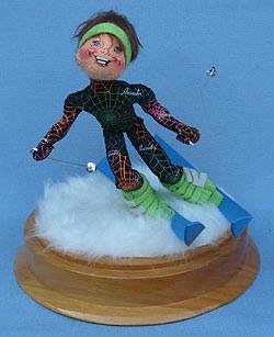 Annalee 10" Skier - Eastern High School Alpine - Mint - Signed - Skier-EHASs