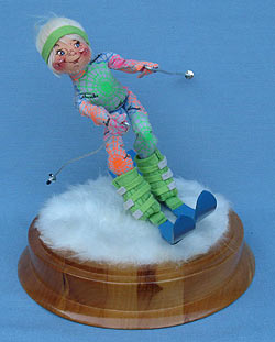 Annalee 10" Skier - Eastern High School Alpine - Mint - Signed - Skier-EHASs1