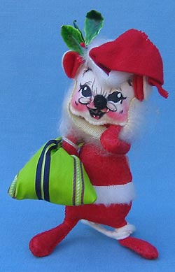 Annalee 7" Mr Santa Mouse - Mint / Near Mint - X80-71