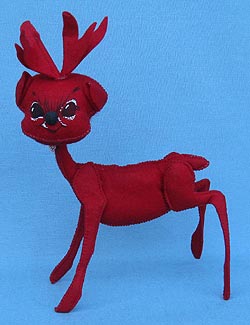 Annalee 10" Red Reindeer - Mint - Y34-65rox