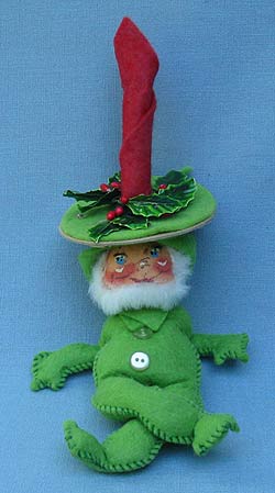 Annalee 7" Lime Green Gnome with Candle - Mint - Z261-71lg