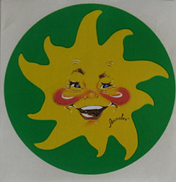 Annalee 1.5" Sun Sticker - Small - SUSTS