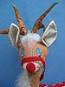 Annalee 36" Reindeer with Closed Eyes & Red Nose - Excellent - 670071