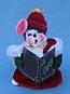 Annalee 4" Caroller Girl Mouse - Mint - 779004