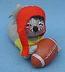 Annalee 7" Football Mouse with Plastic Football - Mint / Near Mint - G401-81