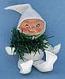 Annalee 7" White Elf with Tinsel - Mint - E205-60wsm