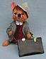 Annalee 7" Business Man Mouse - Excellent - 200289a