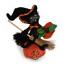 Annalee 6" Witch Kitty Cat on Pumpkin 2018 - Mint - 310918