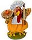 Annalee 7" Turkey Chef with Pie & Rolling Pin 2019 - Mint - 361719