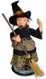 Annalee 14" Batty Witch Holding Broom 2020 - Mint - 311820