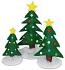 Annalee Set of 3 Christmas Trees Bauble 2024 - Mint - 660524