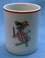 Annalee 3" Merry Christmas 1977 Nightshirt Mouse Porcelain Cup - Glass - Mint / Near Mint - 9516-77cup