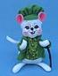 Annalee 6" St. Patrick's Boy Mouse with Walking Stick - Mint - 169107