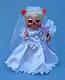 Annalee 6" Bride Mouse - Mint - 250608