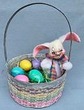 Annalee 8" Easter Basket Bunny - Mint - 064903