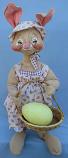 Annalee 29" E.P. Girl Bunny with Basket & Egg - Mint - 081080