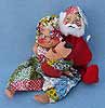 Annalee 7" Mr & Mrs Tuckered Santas with Hot Water Bottle - 1974 - Mint  - 510074