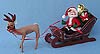 Annalee 7" Santa in Sleigh & Reindeer - 1988 - Mint / Near Mint - 511088