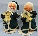 Annalee 12" Mr & Mrs Caroling Claus - Mint - 5478-5479-99