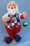 Annalee 18" Santa Hanging Ornament - Mint - 560197