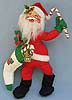 Annalee 18" Santa with Stocking - Excellent - 563089a