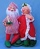 Annalee 18" Mr & Mrs Tuckered Santas - Mint - 563690