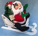 Annalee 18" Santa in Sleigh - Mint / Near Mint - 564493