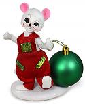 Annalee 5" Yuletide Ornament Mouse 2024 - Mint - 610524