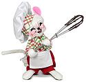 Annalee 6" Candy Chef Mouse with Whisk 2024 - Mint - 610724