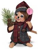 Annalee 6" Plaid & Pine Boy Mouse 2024 - Mint - 611124