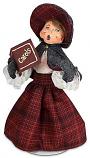 Annalee 9" Plaid & Pine Caroler Mom 2024 - Mint - 660124