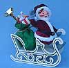 Annalee 7" Victorian Santa in Sleigh - Mint - 681993