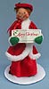 Annalee 10" Woman Caroler in Red Outfit - Mint / Near Mint - 726588