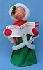 Annalee 16" Girl Caroler with Green Outfit - Mint / Near Mint - 727582xsing