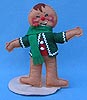 Annalee 10" Gingerbread Boy with Green Jacket- Mint / Near Mint - 729591