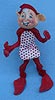 Annalee 7" Red Workshop Elf with Apron - Excellent - 735063ra