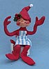 Annalee 5" Red Workshop Elf with Gift - Mint / Near Mint - 735692xx