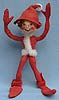 Annalee 10" Red Christmas Elf - Near Mint - 735794tha