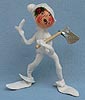 Annalee 10" White Christmas Elf Holding Axe - Near Mint - 735987ax