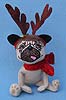 Annalee 5" Cozy Christmas Pug - Mint - 750612