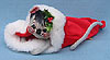 Annalee 7" Mouse in Velour Santa Cap - Mint / Near Mint - 773087