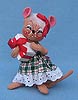 Annalee 7" Christmas Party Girl Mouse - Mint - 773695sq