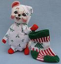 Annalee 7" Hang My Stocking Mouse - Near Mint - 773900a