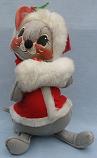 Annalee 12" Mrs Santa Mouse - Excellent - 776586a