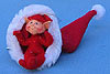 Annalee 3" Red Elf in Red Santa Hat Ornament - Mint - 788303ox