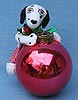 Annalee 4" Dalmation Dog Holding Red Christmas Bulb Ornament- Mint - 790496