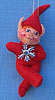 Annalee 3" Red Snowflake Elf Ornament - Mint - 796500ox