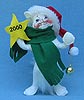 Annalee 4" Holiday Cheer Cat - Mint - 987400