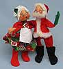 Annalee 7" Mr & Mrs Santa - 1976 - Mint - C77-81xooh